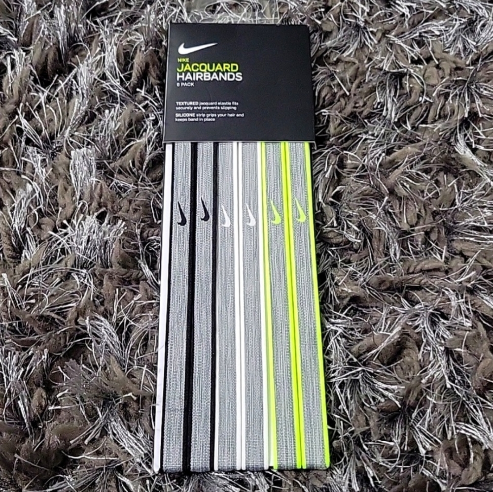 Nike Jacquard Hairbands Pack of 6